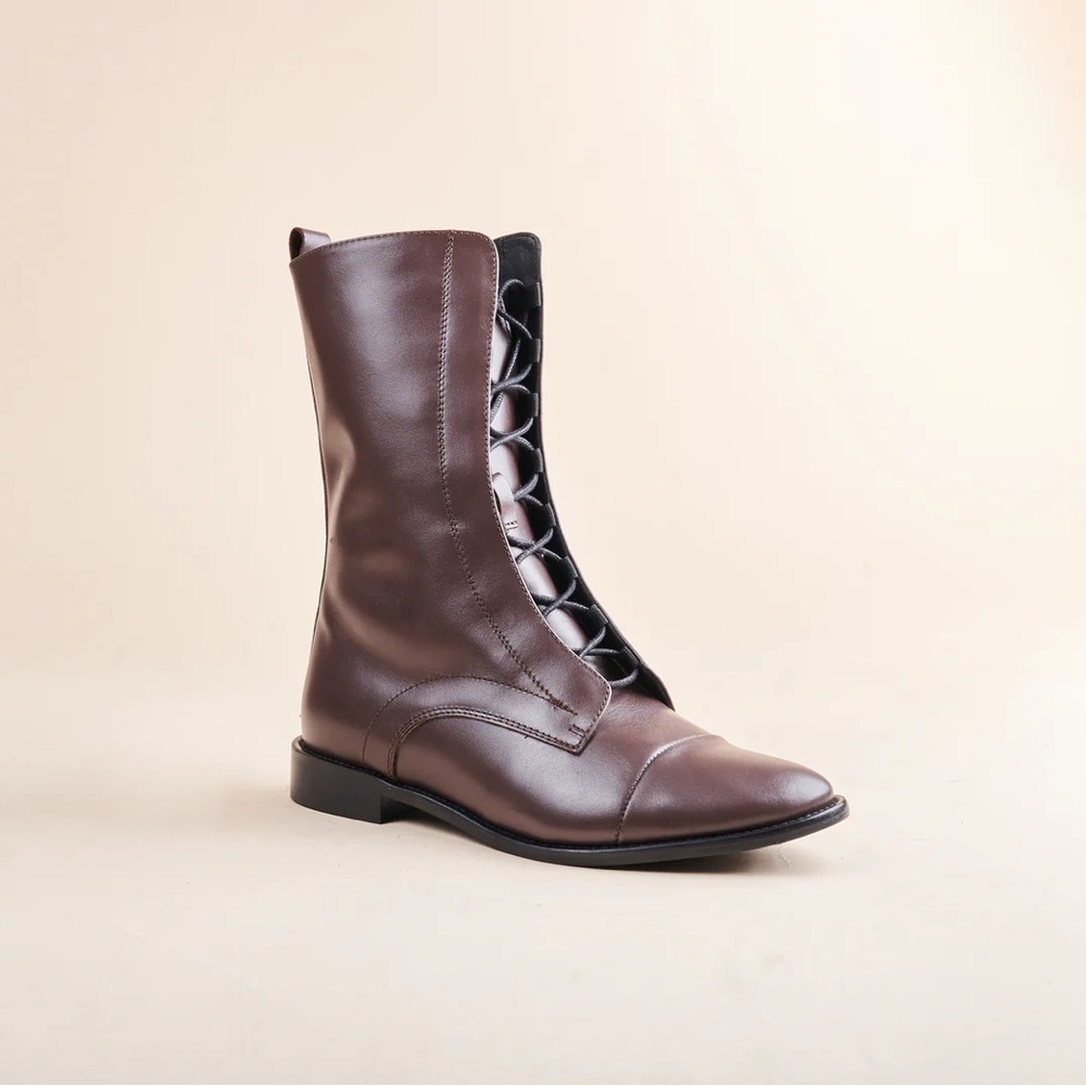ASoliani Milano Chocolate Brown Bootie